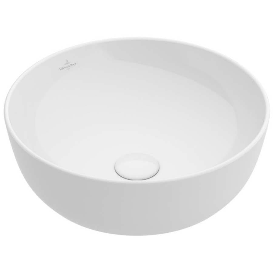 Villeroy And Boch 4179U4R1 Artis Surface-mounted washbasin 16 7/8 x 16 7/8 (430 x 430 mm) - White Alpin Ceramicplus