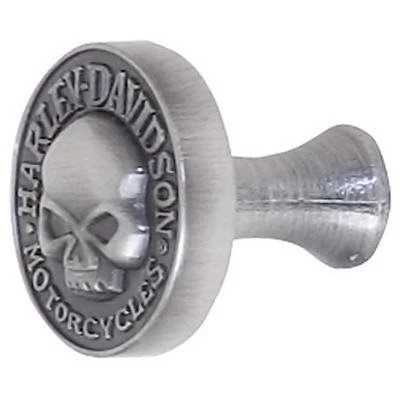 Antique Pewter Finish Skull Design Cabinet Knob For Furniture And Cabinets