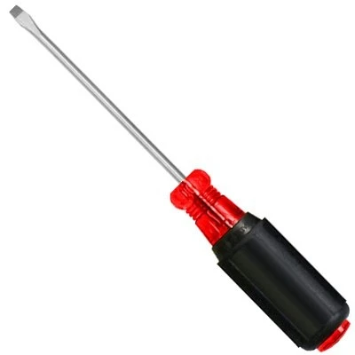 Slotted Screwdriver With 5/16 Inch Blade Width And 6 Inch Shaft Length