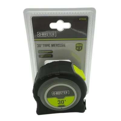 Tape Measure 1 And 3 Sixteenths Inch By 30 Feet Durable Measuring Tool