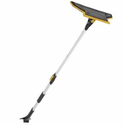 Telescopic Auto Snow Brush With Eva Foam Handle, Adjustable 36 To 52 Inch Length