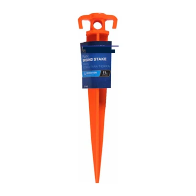 Bright Orange Plastic Ground Stake, 11 Inches Long