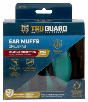 Foldable Protective Ear Muffs For Hearing Protection