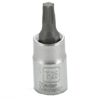 T-25 Torx Bit Socket With 1/4 Inch Drive For Precision Fastening