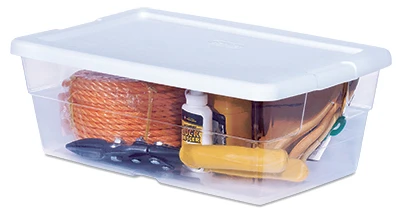 Storage Box, See-through, 6-qt.