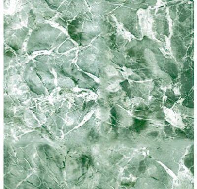 Adhesive Shelf Liner Emerald Green Marble Pattern 18 Inch By 9 Foot Roll