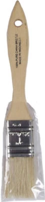 Chip Brush 1 Inch Size With Natural Bristles And Wooden Handle