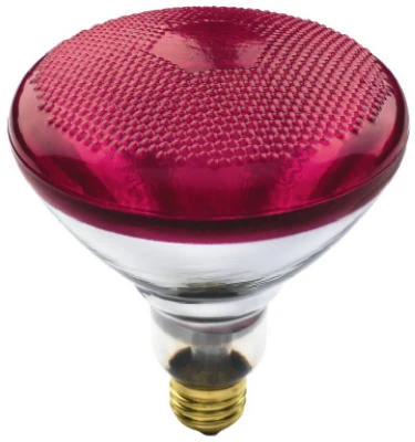 100-watt Red Flood Light Bulb For Outdoor And Security Lighting