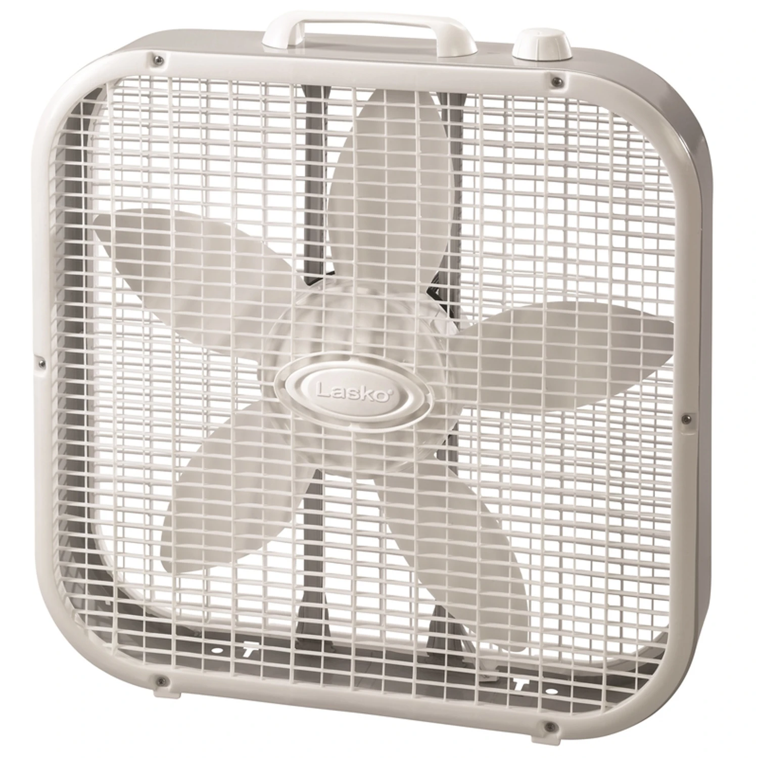 Slim Compact Box Fan Gray 20 Inch With Space-saving Design