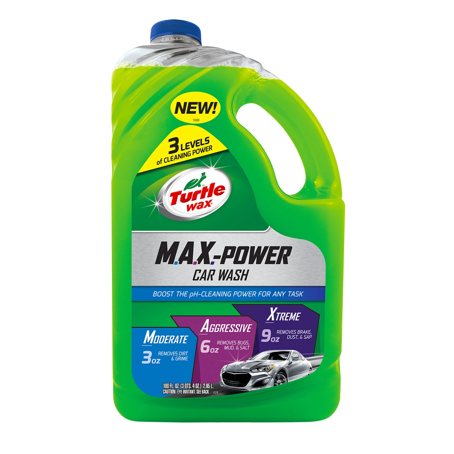 Max Power Car Wash Soap, 100 Ounce Bottle For Vehicle Cleaning