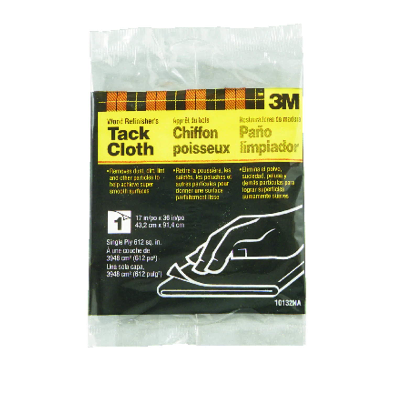Tack Cloth, 17 Inch By 36 Inch, Lint-free, 1 Piece