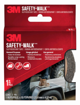 Step & Ladder Anti-slip Tread, Black, 1 Inch X 180 Inch Roll