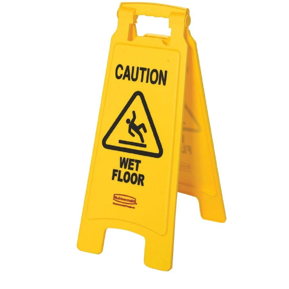 Caution Wet Floor Safety Sign With Bold Yellow And Black Design For Slip Hazard Warning