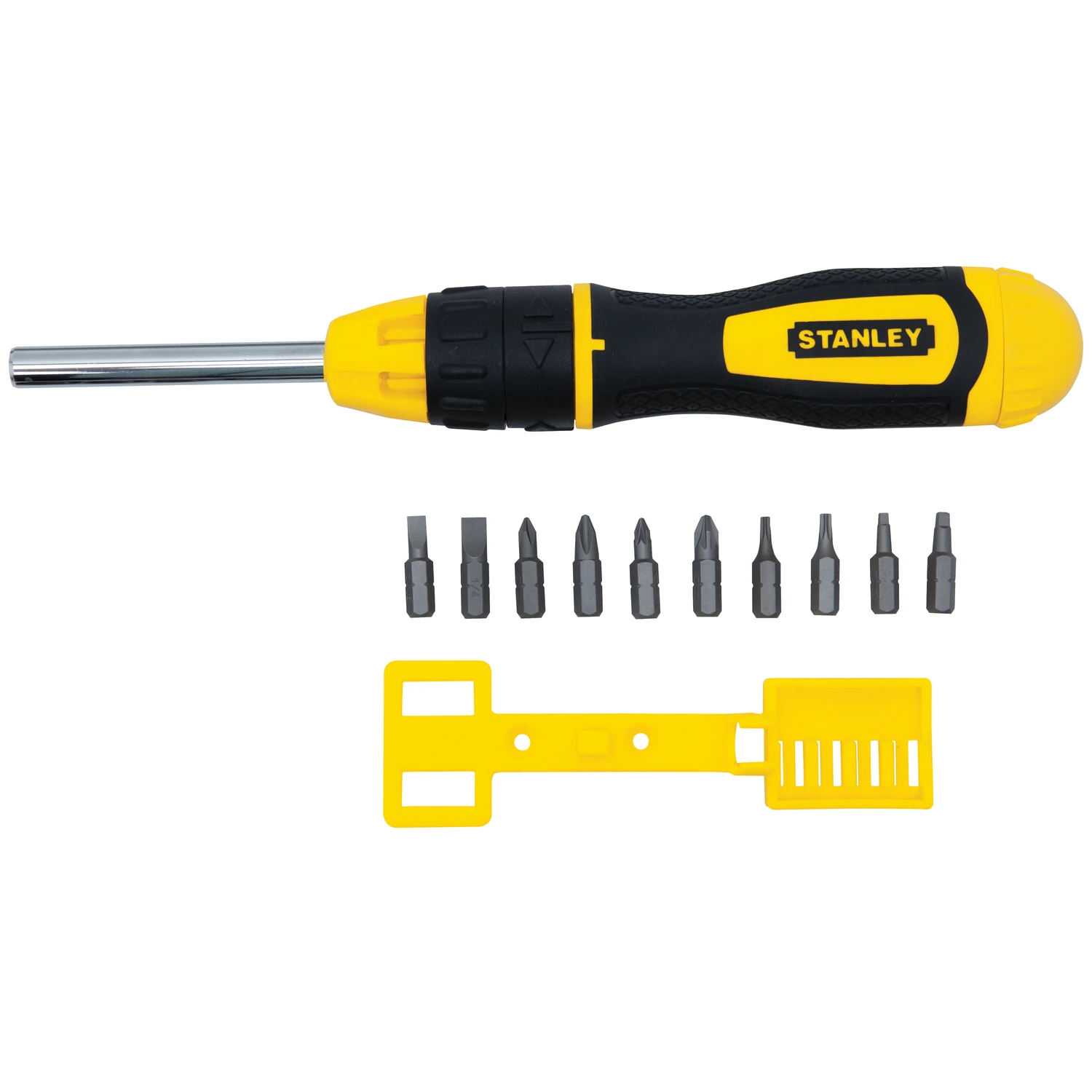 10-piece Multi-bit Ratcheting Screwdriver Set With Interchangeable Bits