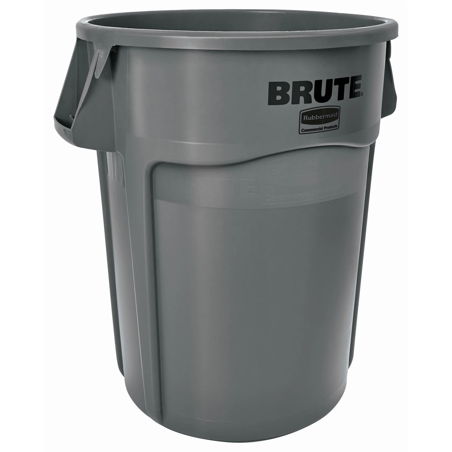 Brute Gray Trash Can, 44 Gallon Capacity, Durable Commercial Grade