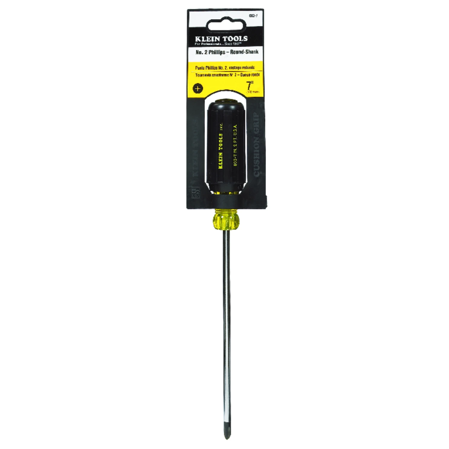 Number 2 Phillips Screwdriver With Cushion Grip Handle, 7 Inches By 11 And 5 Sixteenths Inches