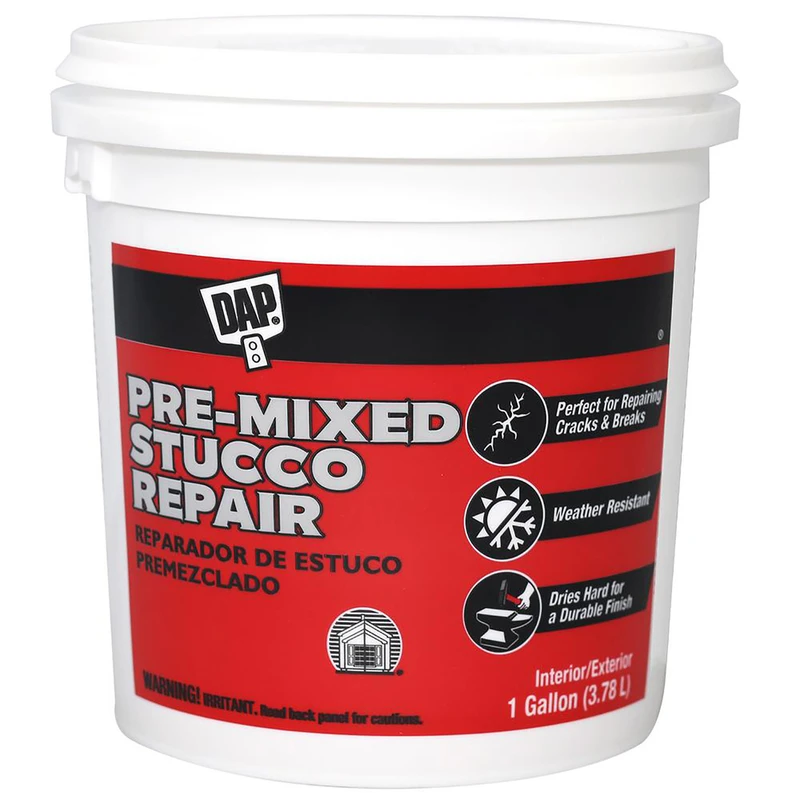 Custom Pre-mixed Stucco Patch 1 Gallon Ready To Use Exterior Repair