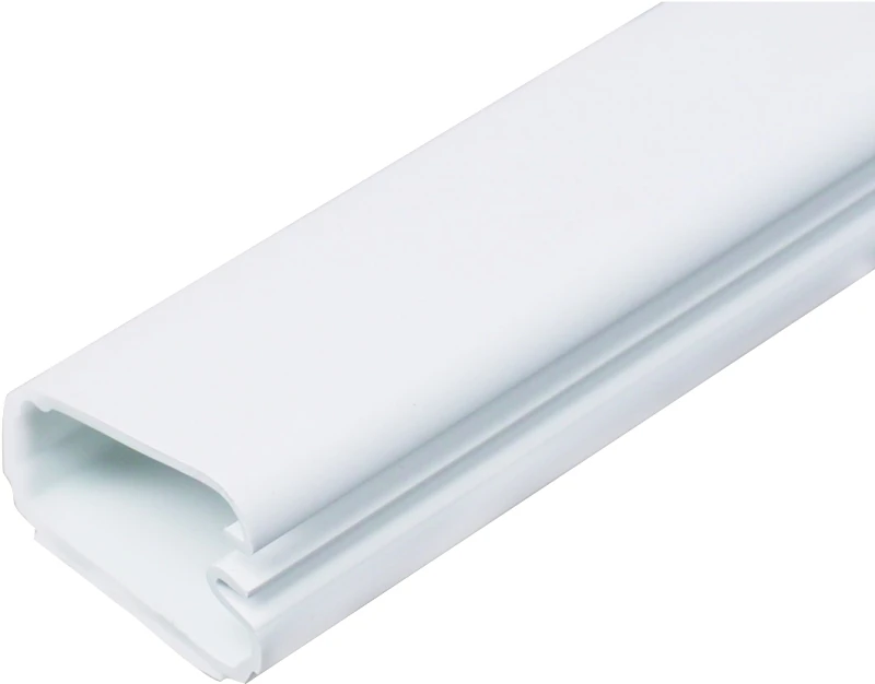 5 Foot Cordmate Two White Channel Cord Cover For Cable Management