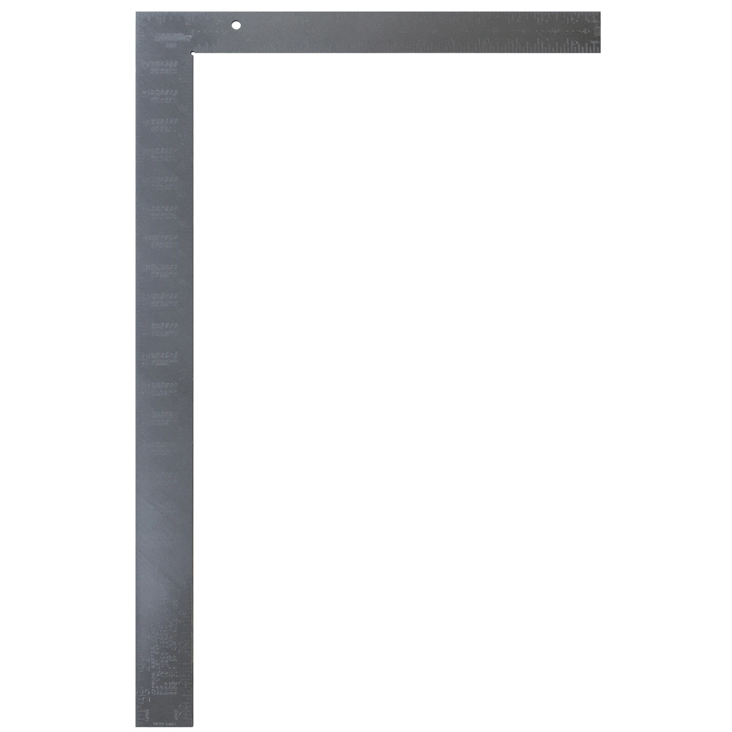 Steel Rafter Square Measuring 16 Inches By 24 Inches For Carpentry And Framing