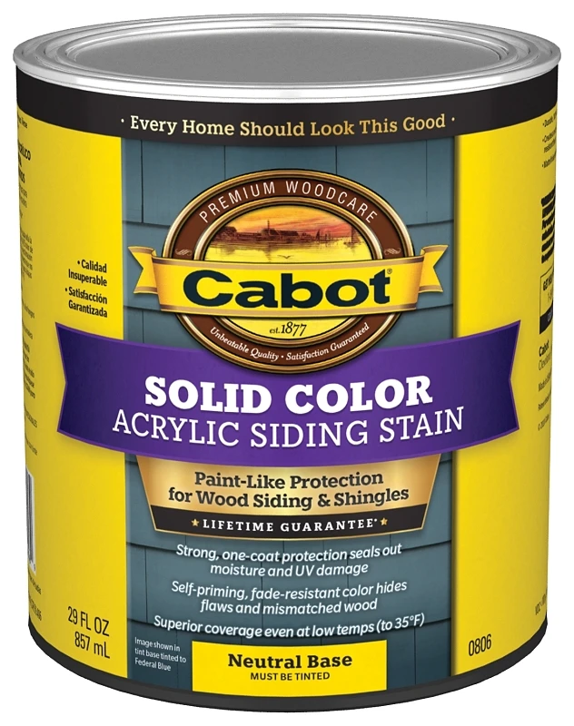 Exterior Acrylic Stain Neutral Base Quart