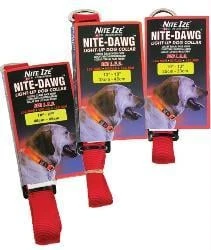 Nite-dawg Red L.e.d. Collar - Large