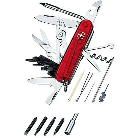 Victorinox Cybertool 34 Multitool Knife, Ruby Red, 91mm Swiss Army Pocket Knife