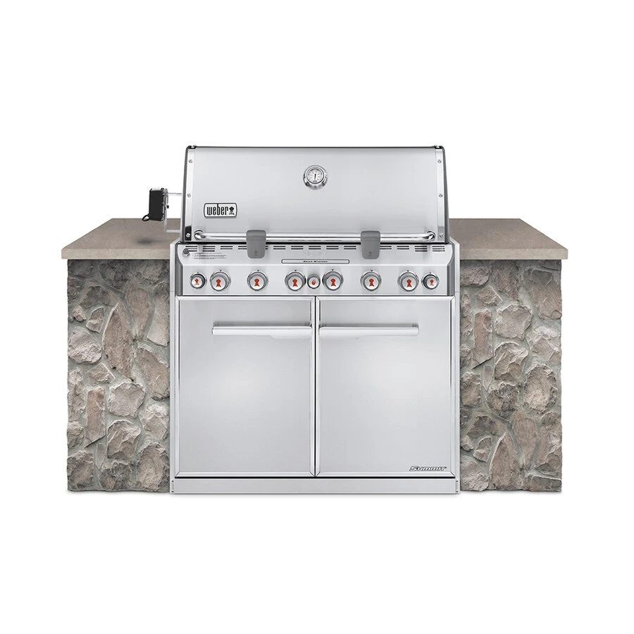 Summit S-660 6-burner Built-in Natural Gas Infrared Grill With Rotisserie