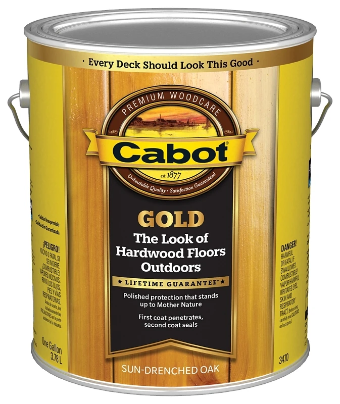 Gold Ultimate Exterior Wood Finish, Drenched Oak, 1 Gallon