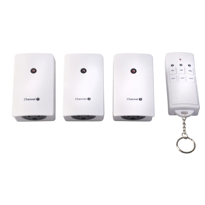 3-outlet Indoor Plug-in Wireless Remote Control Timer