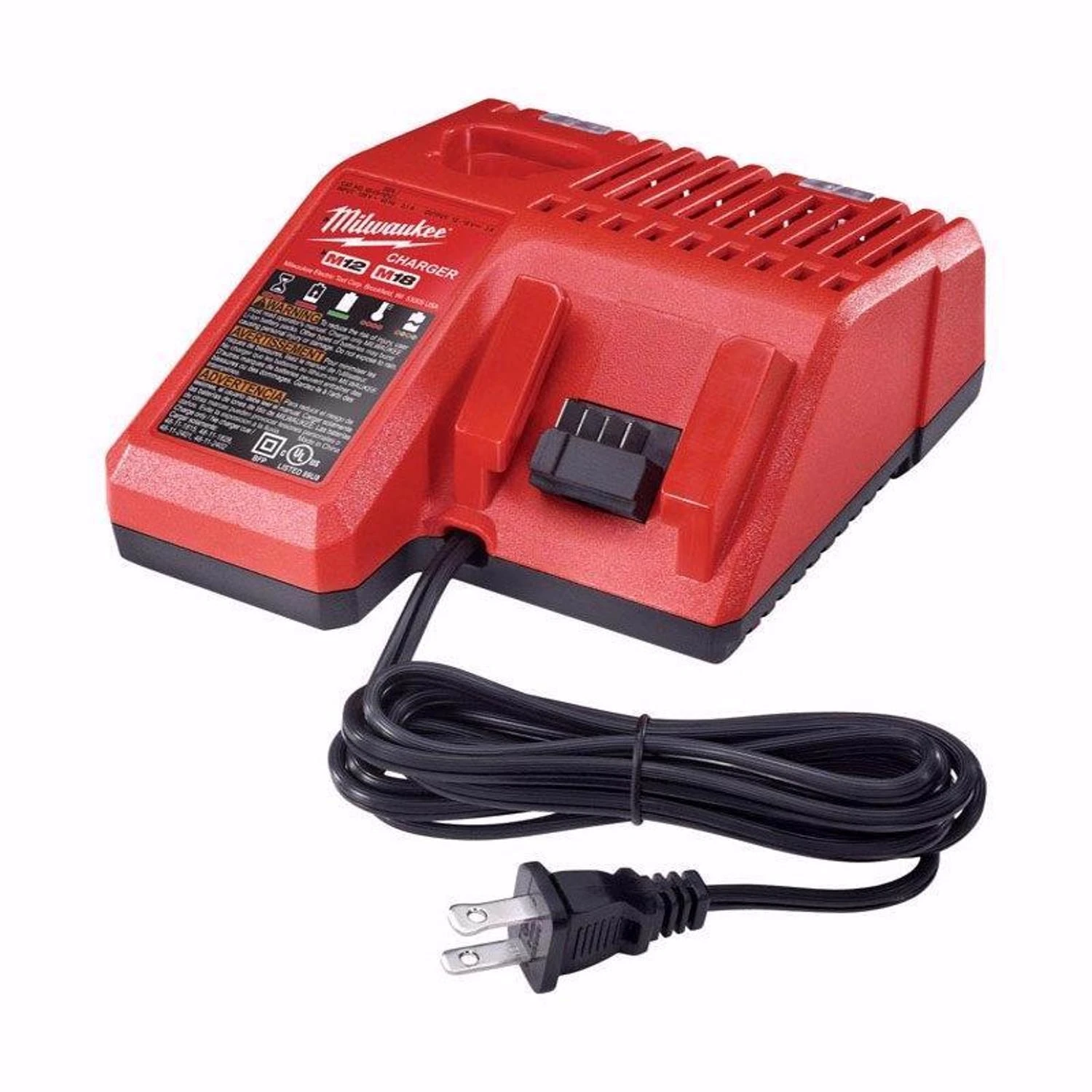 Multivoltage Combo Charger For Milwaukee M18 And M12 Lithium-ion Batteries