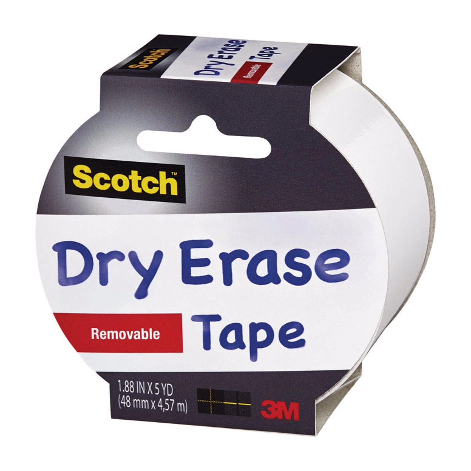 Dry Erase Tape 1.88 Inch By 5 Yards For Writable And Erasable Surfaces