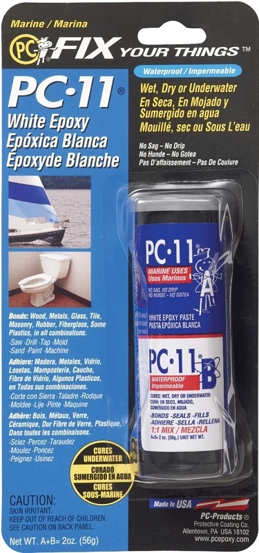 Pc11 Epoxy Paste, 2 Ounce Tube, High Strength Adhesive And Filler