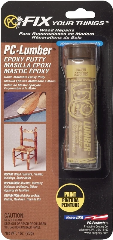 Epoxy Wood Repair Putty, 1 Ounce Tube, Durable Wood Filler For Repairs