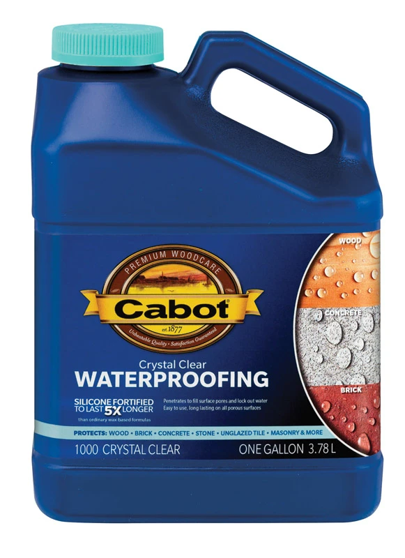 Waterproofing Silicone Sealer Crystal Clear 1 Gallon Container