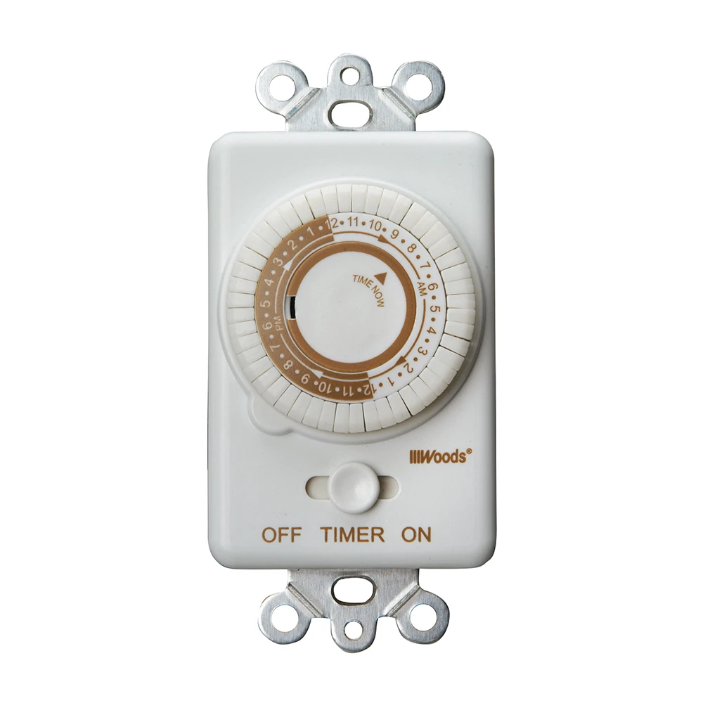In-wall 24-hour Mechanical Timer Switch For Home Electrical Control