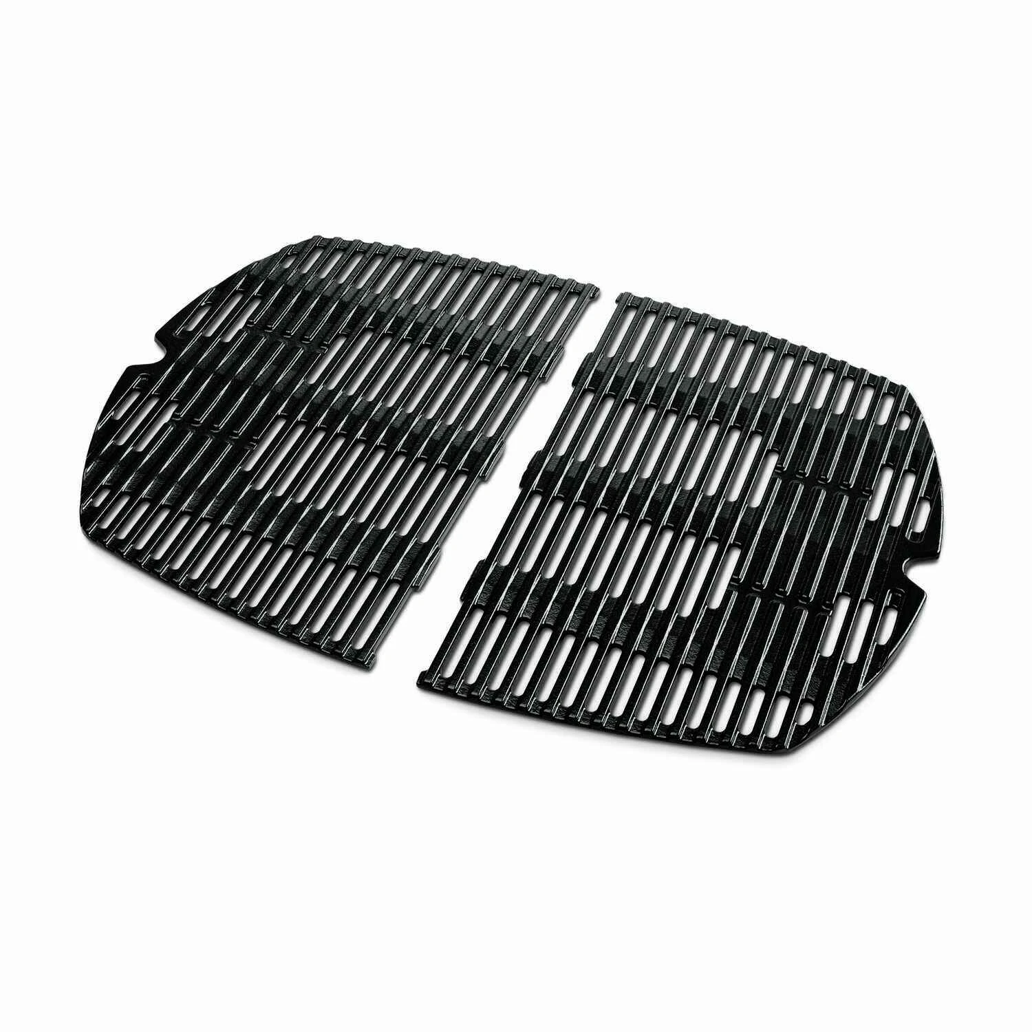 Q Grill Replacement Cooking Grates For Portable Gas Grill, Durable Cast Iron, 2-piece Set