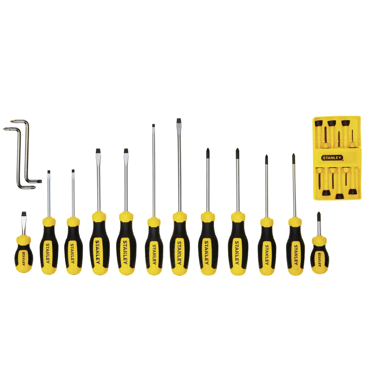 20-piece Screwdriver Set With Various Sizes And Types For Versatile Use