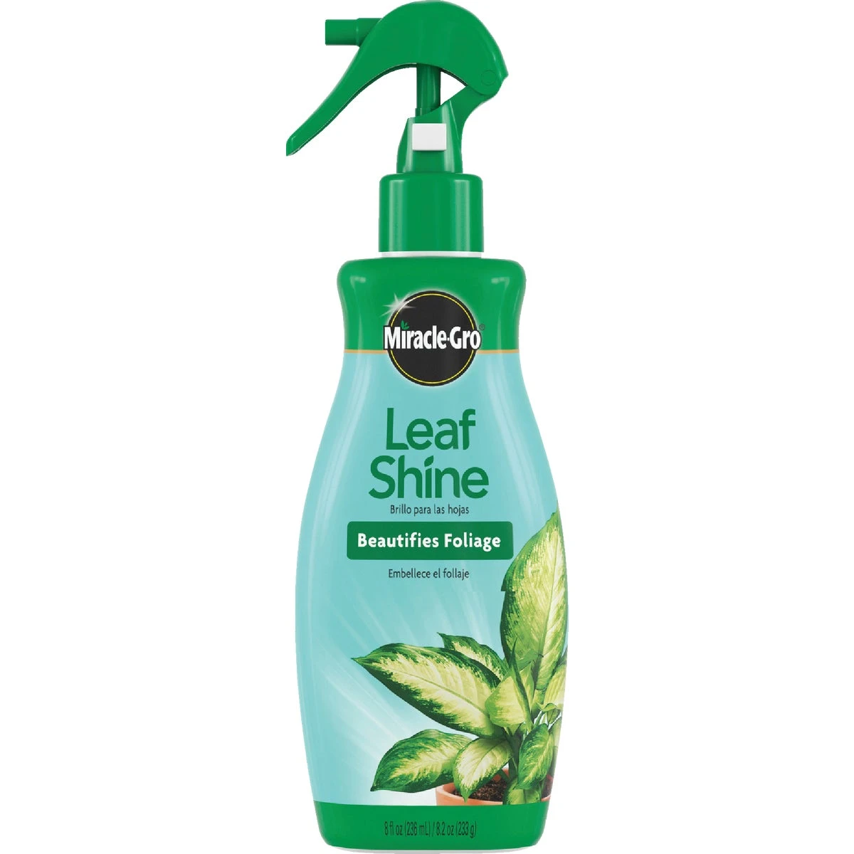 Leaf Shine Plant Spray, 8 Ounce Bottle For Foliage Care And Protection