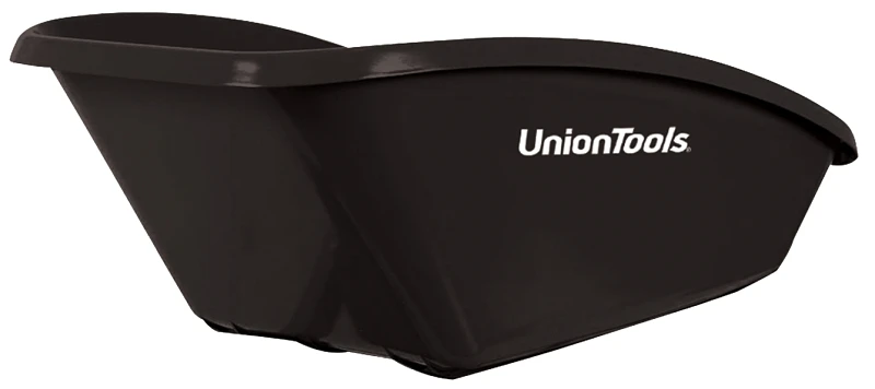 5 Cubic Foot Poly Wheelbarrow With Durable Tray And Steel Frame