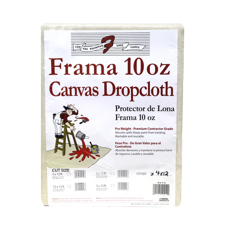 Frama 4 Ft. W X 12 Ft. L Canvas Drop Cloth 1 Pk