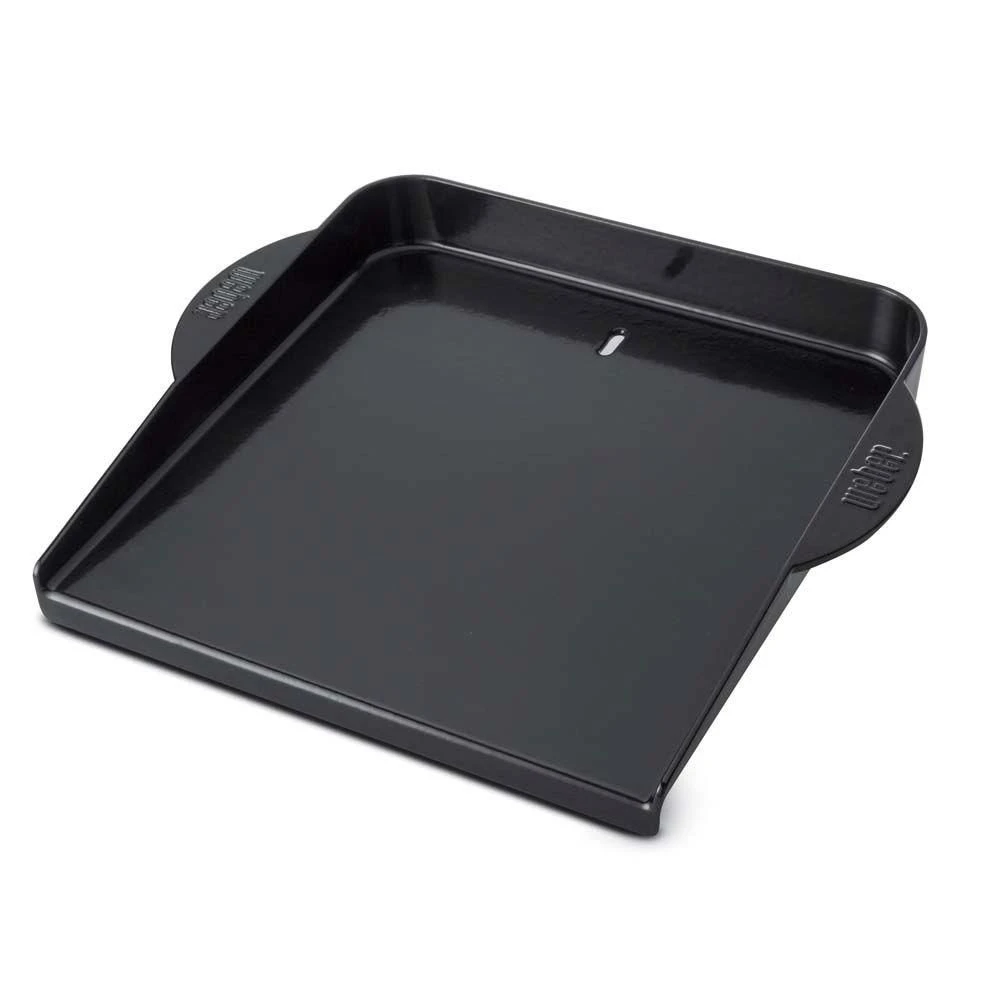 6466 Glossy Enameled Cast Iron Griddle For Grills