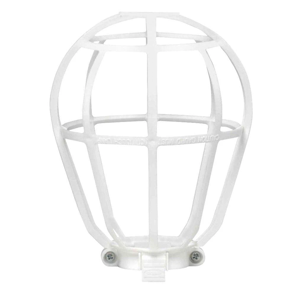 White Ceiling Lampholder Replacement Guard For Light Fixtures