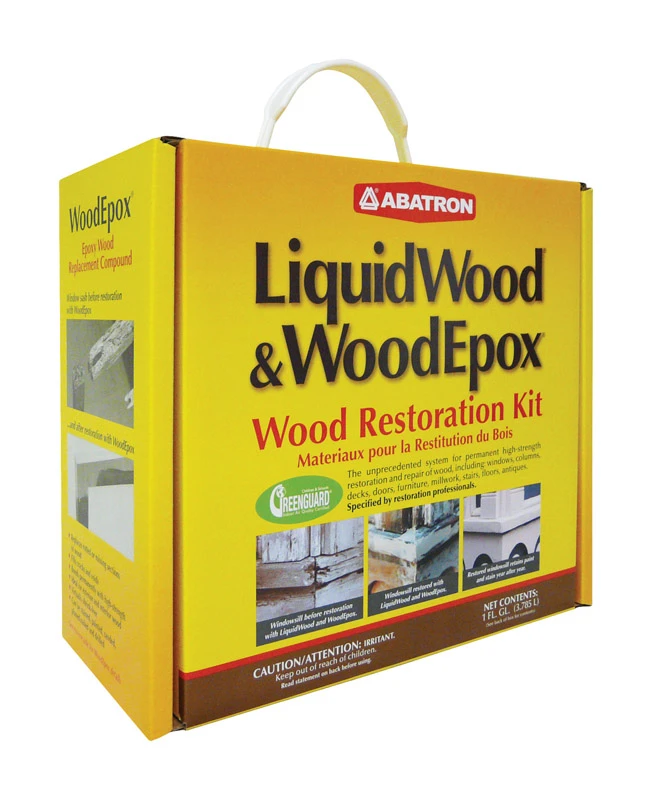 Wood Restoration Kit With Epoxy And Additional Supplies, 128 Ounce Total