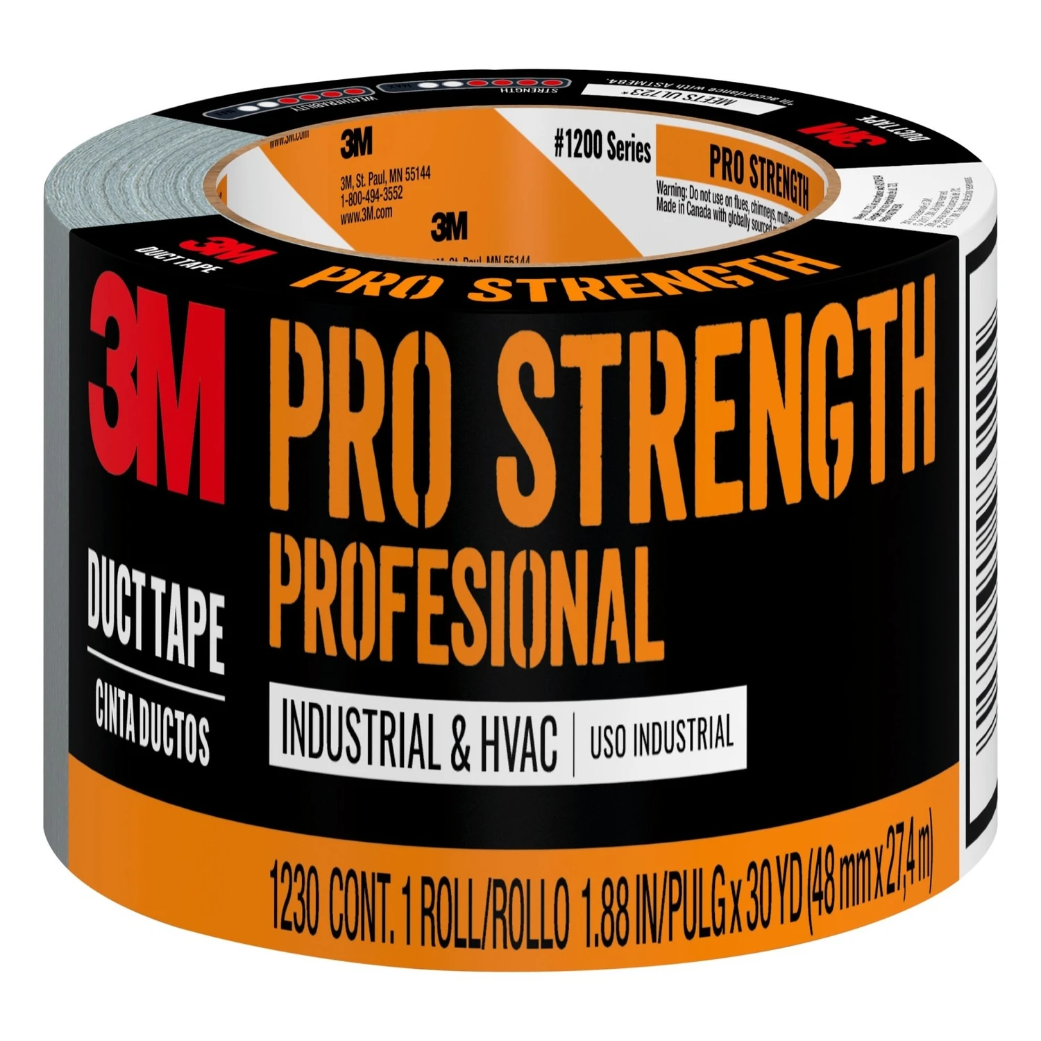 Pro Strength Duct Tape, 1.88 Inches Wide By 30 Yards Long