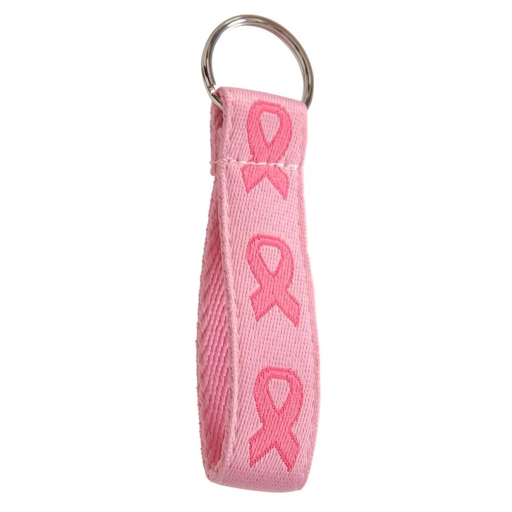 The Hillman Group Breast Cancer Cloth Loop Key Chain