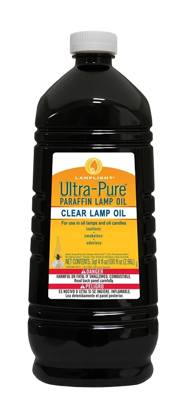 Ultra Pure Clear Lamp Oil 100 Ounce Bottle For Clean Burning