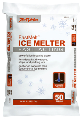 Fastmelt Ice Melt, 50 Pounds Bag, Rapid Action Snow And Ice Melting