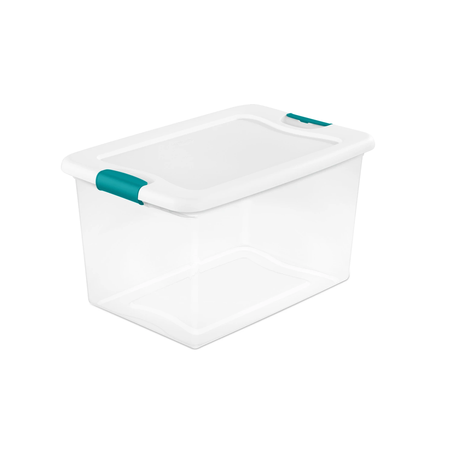Clear 64 Quart Storage Box With Secure Latch Lid For Durable Organization