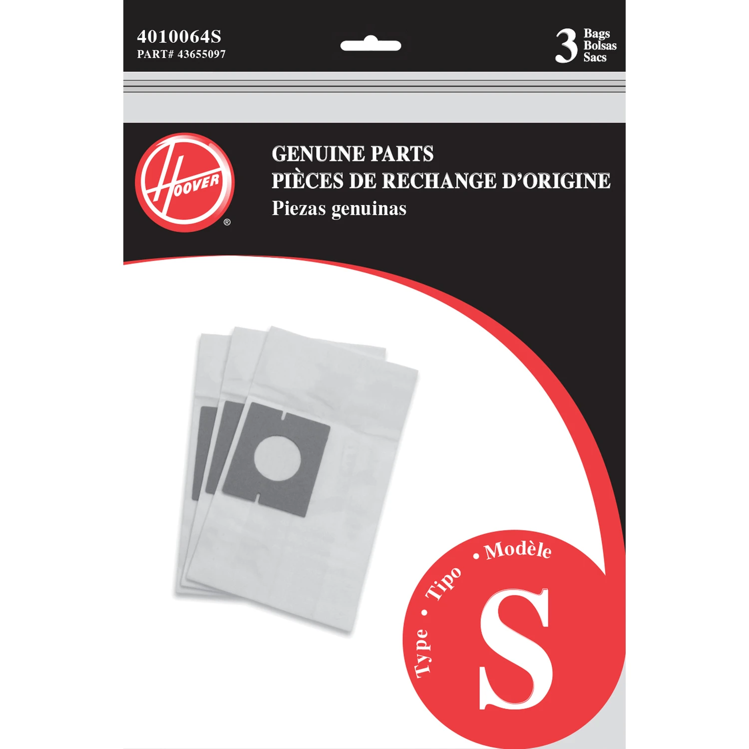 Style S Vacuum Cleaner Bags, 3-pack