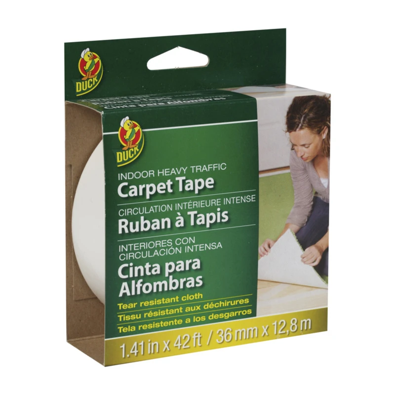 Indoor Cloth Carpet Tape, 1.41 Inches By 42 Feet, Heavy Duty Adhesive